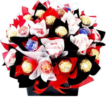 Gourmet Chocolate Bouquet With Milk & Dark Chocolate - Dome