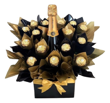 Elegant Veuve Clicquot Champagne & Ferrero Rocher Gift