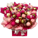 Chocolate Surprise Large Ferrero Rocher & Belgian Chocolate Heart Gift - Pink