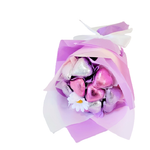Chocolate Gifts - Small Chocolate Bouquet - Pink & Lilac Hearts