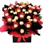 Chocolate Arrangement - Ferrero Rocher Abundance - Red Black & Gold