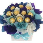 Chocolate Blooms - Blue - Ferrero Chocolate Bouquet