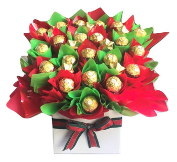 Christmas Chocolate Bouquet - Ferrero & Belgian Chocolate Abundance